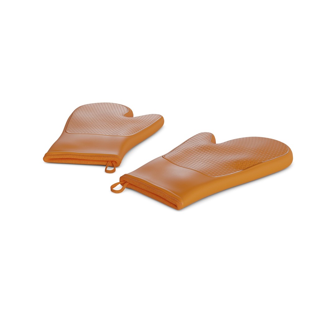 Silicone Oven Mitts 3D Model – Realistic Kitchenware Asset, FBX - View 21