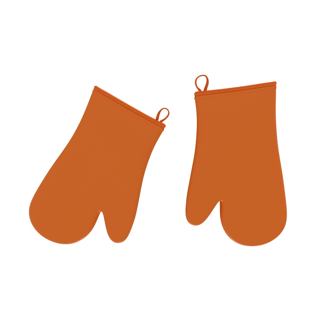 Silicone Oven Mitts 3D Model – Realistic Kitchenware Asset, FBX - View 8