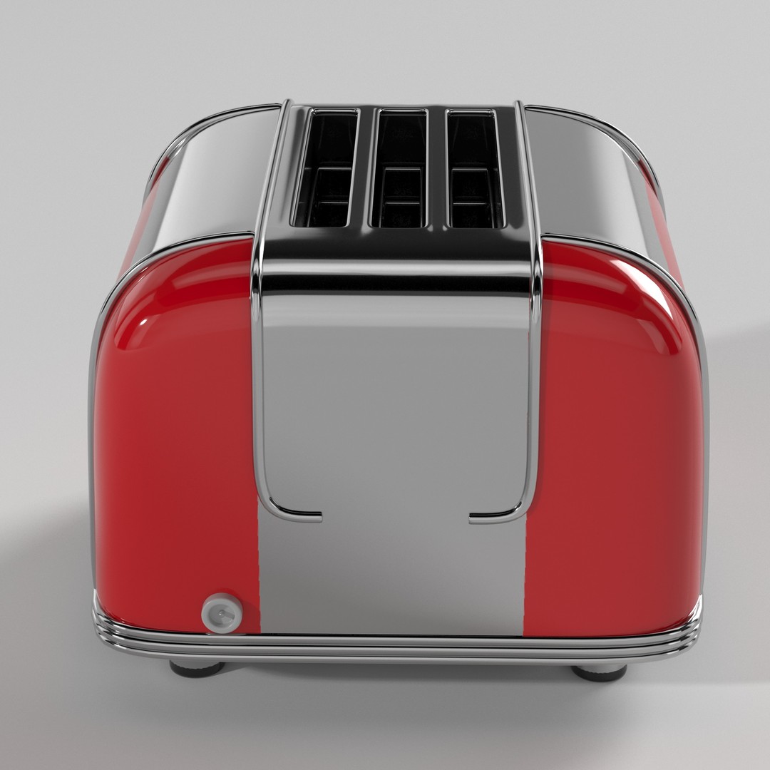 Toaster 3D Model – Low Poly Kitchen Appliance, FBX, PBR Textures