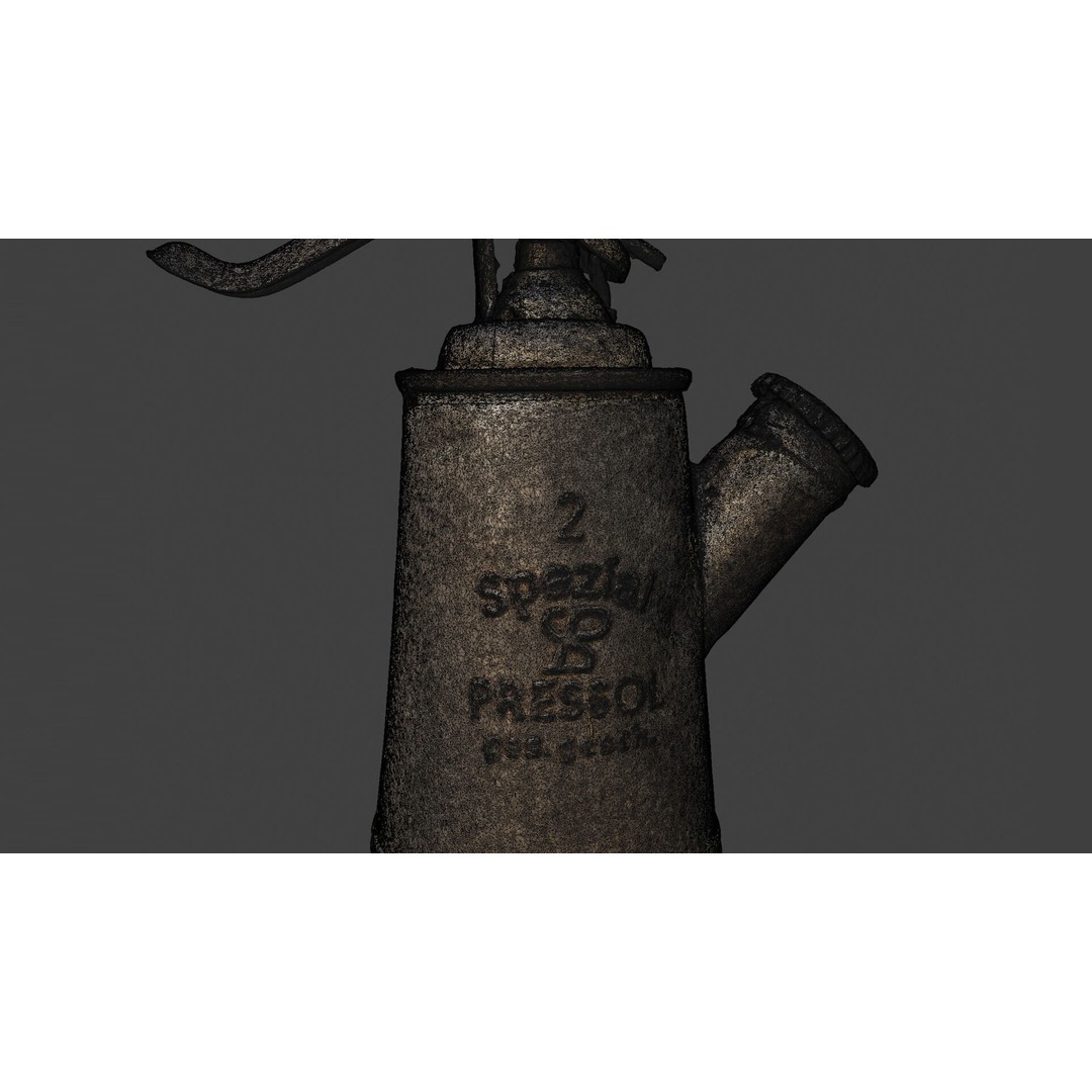 Vintage Oil Can 3D Model – Low Poly Game Ready, PBR Textures, FBX