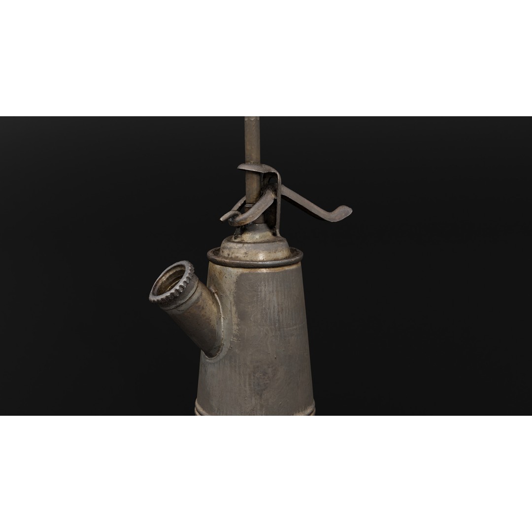 Vintage Oil Can 3D Model – Low Poly Game Ready, PBR Textures, FBX - View 4