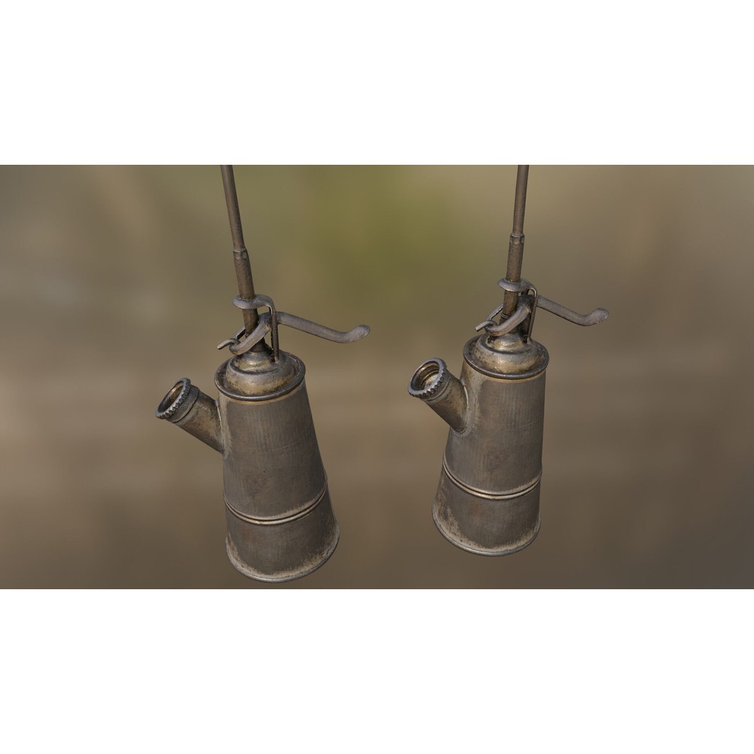 Vintage Oil Can 3D Model – Low Poly Game Ready, PBR Textures, FBX - View 5