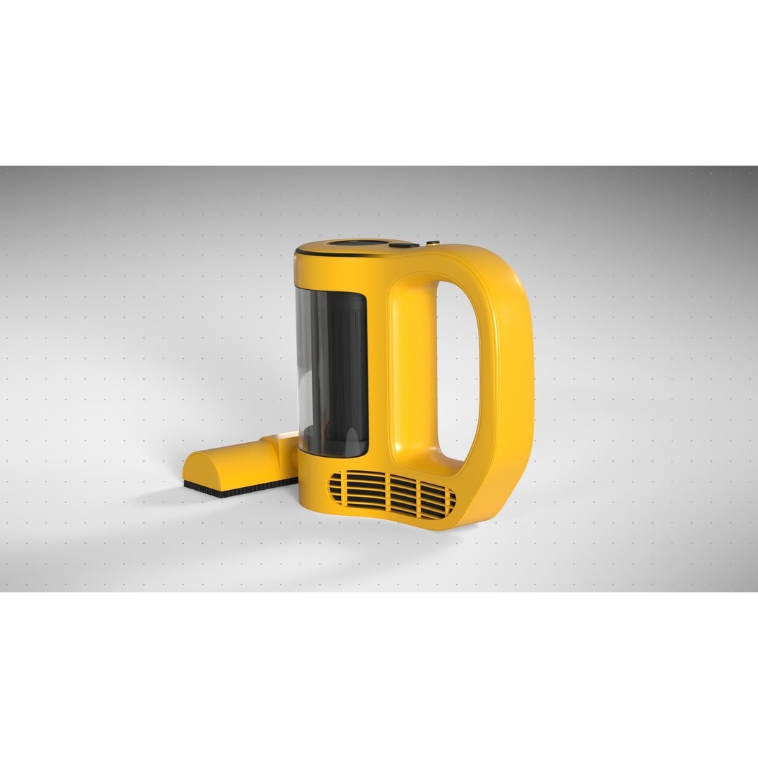 Handheld Vacuum 3D Model – High Poly PBR Asset, FBX & Textures - View 3