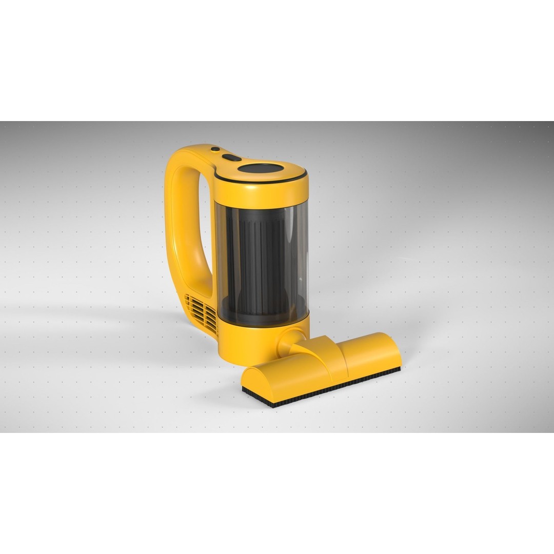 Handheld Vacuum 3D Model – High Poly PBR Asset, FBX & Textures - View 4