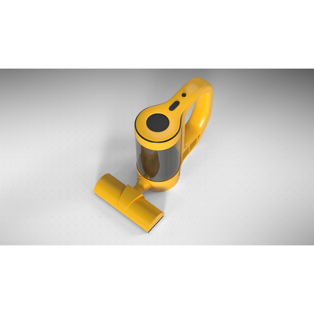 Handheld Vacuum 3D Model – High Poly PBR Asset, FBX & Textures - View 5