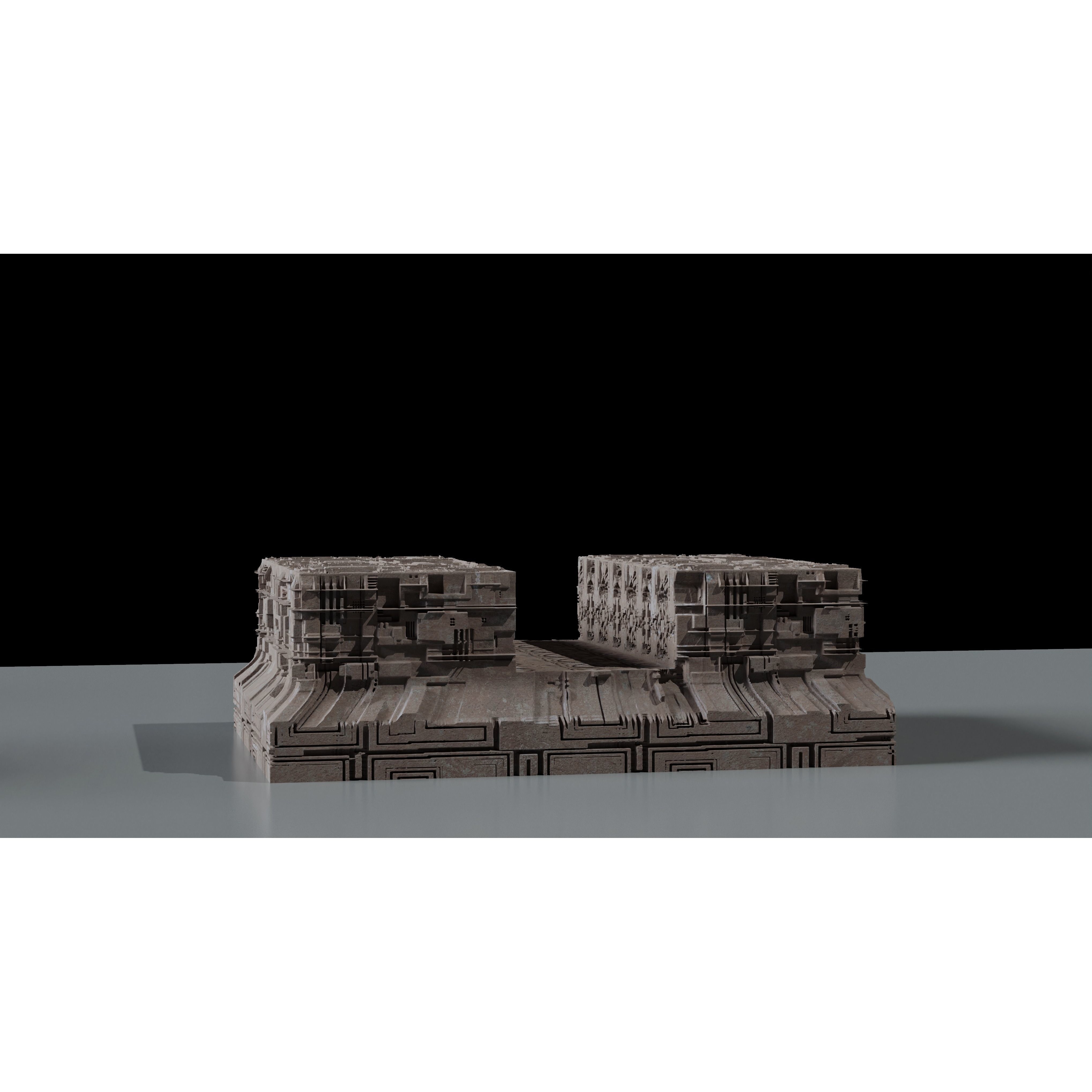 Ancient Sci-Fi Kitbash - Game-Ready 3D Model - View 13