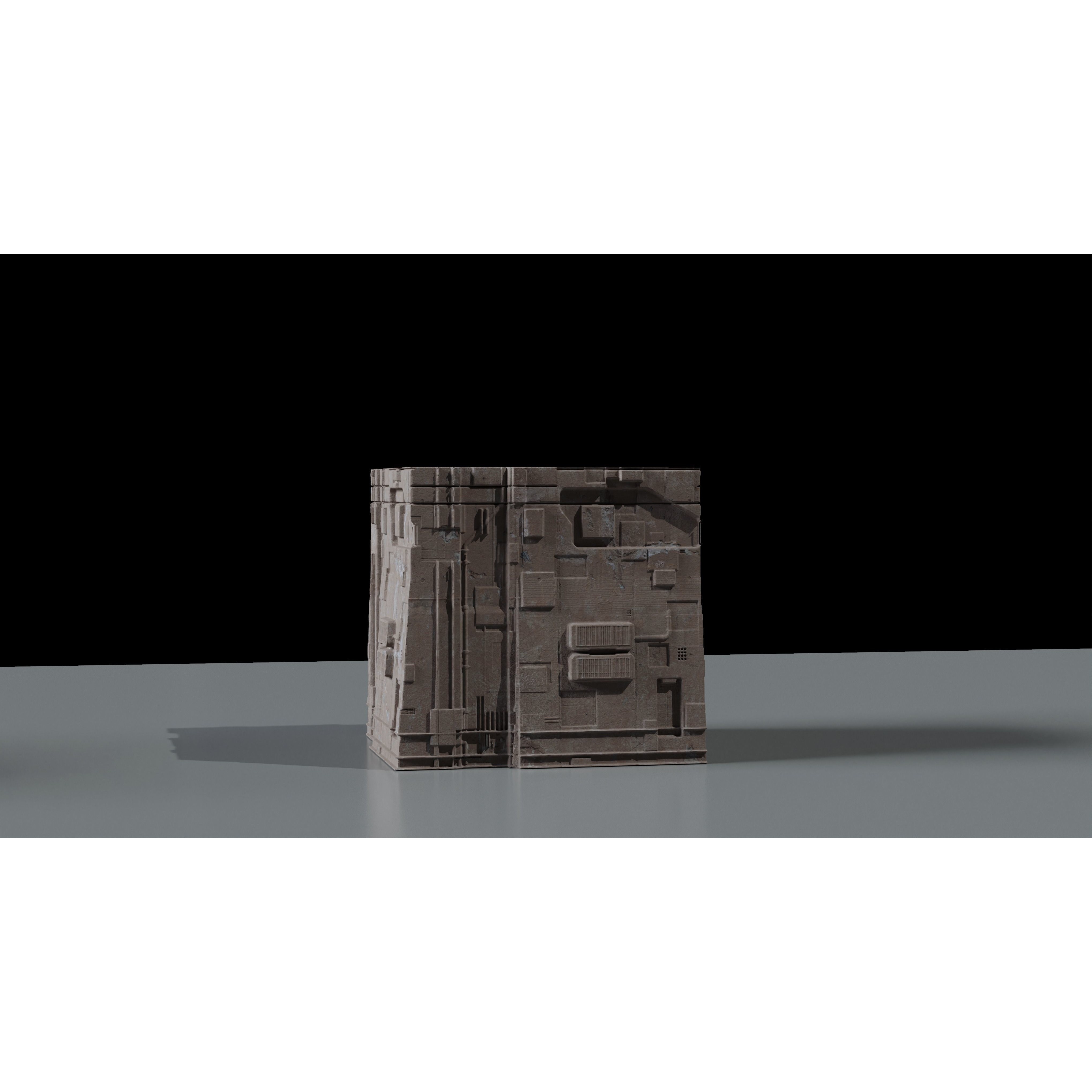 Ancient Sci-Fi Kitbash - Game-Ready 3D Model - View 6