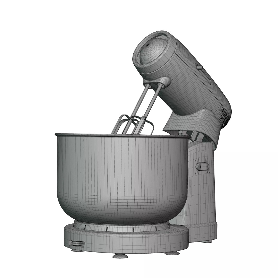 Electric Kitchen Stand Mixer 3D Model – PBR Textured, Game Ready, FBX - View 29
