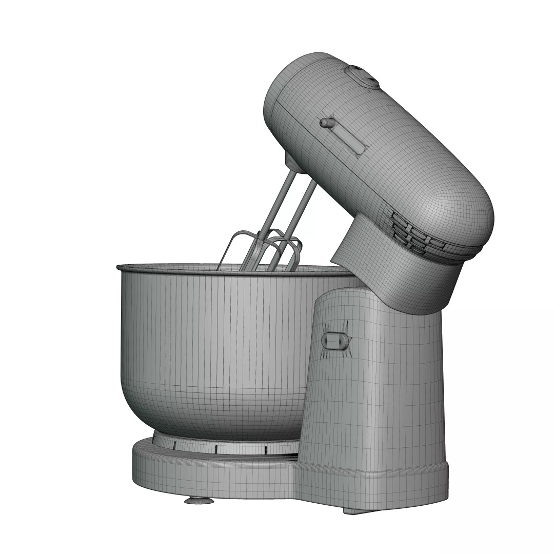 Electric Kitchen Stand Mixer 3D Model – PBR Textured, Game Ready, FBX - View 31