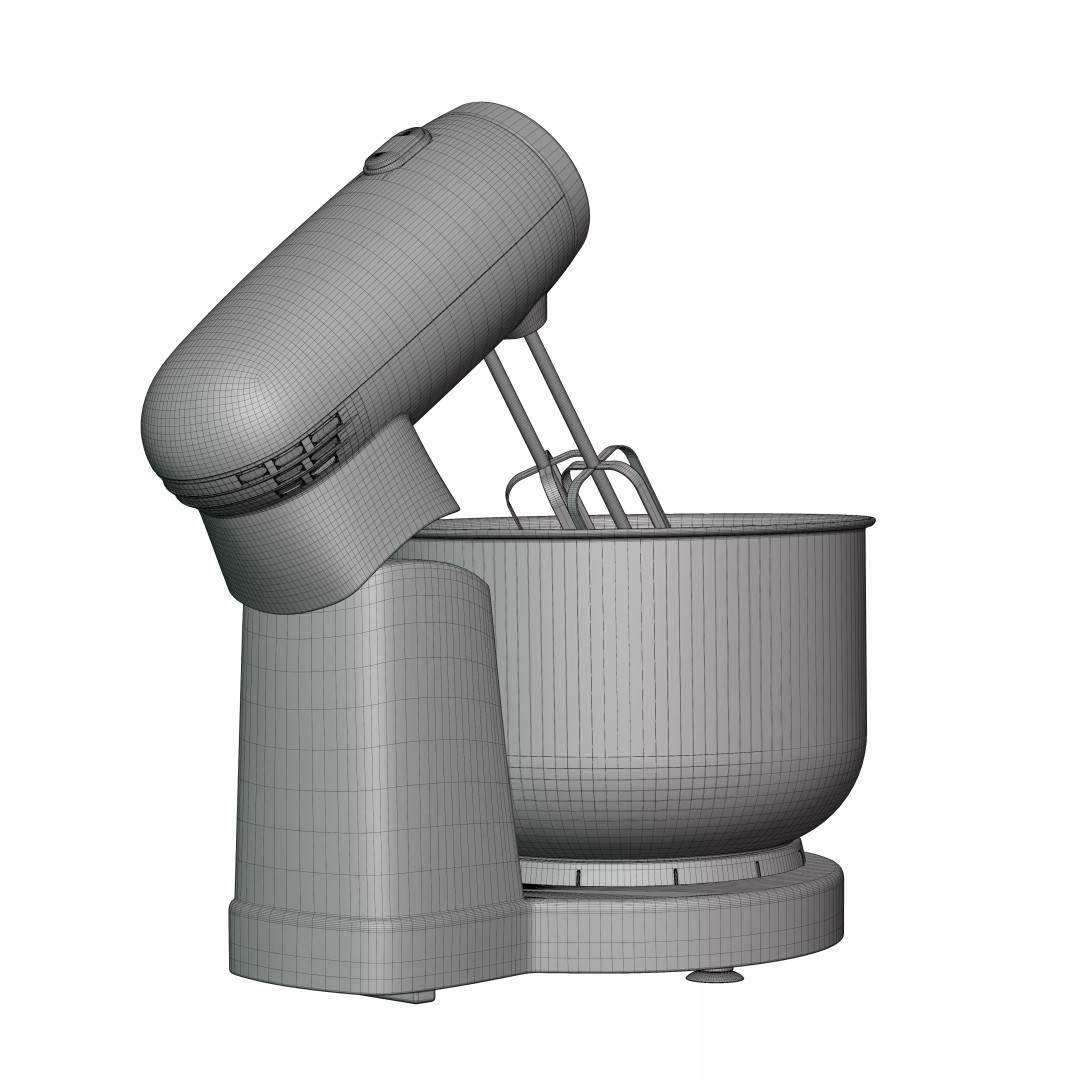 Electric Kitchen Stand Mixer 3D Model – PBR Textured, Game Ready, FBX - View 33
