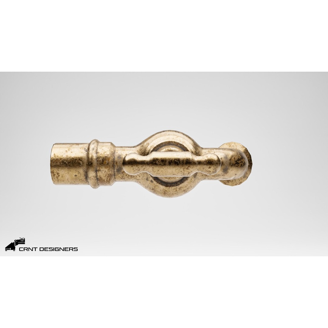 Old Water Tap 3D Model – Low Poly PBR Kitchenware Asset, FBX & OBJ - View 8