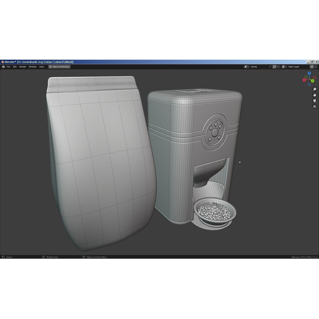 Cat Equipment 3D Model – Realistic PBR Bundle for Unity, FBX, OBJ - View 16