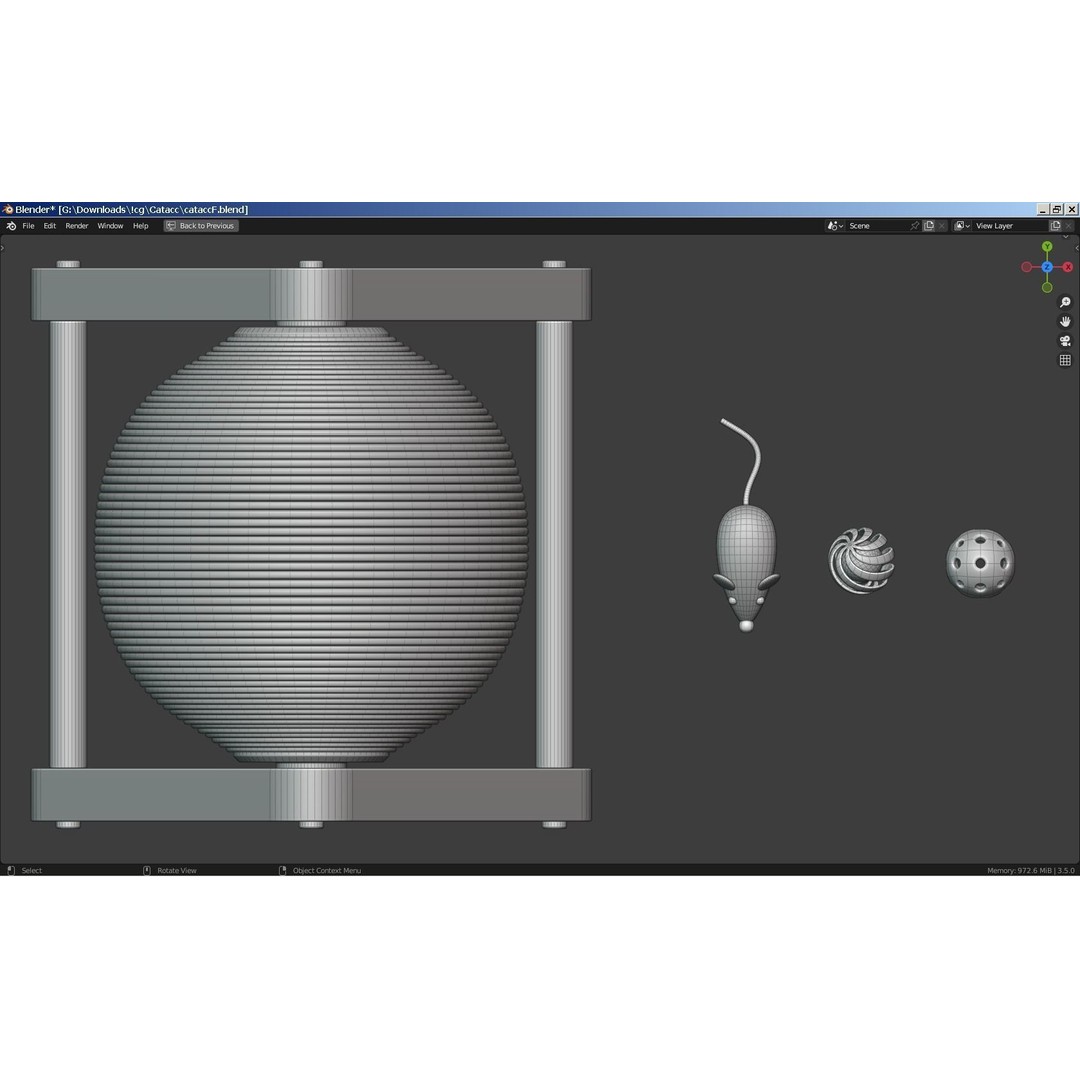 Cat Equipment 3D Model – Realistic PBR Bundle for Unity, FBX, OBJ - View 19