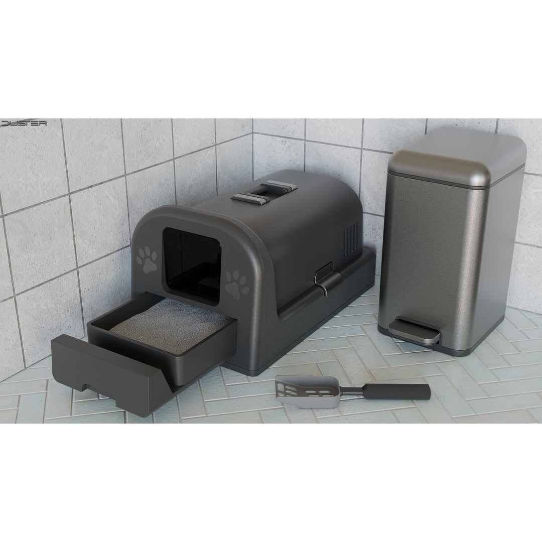 Cat Equipment 3D Model – Realistic PBR Bundle for Unity, FBX, OBJ - View 4