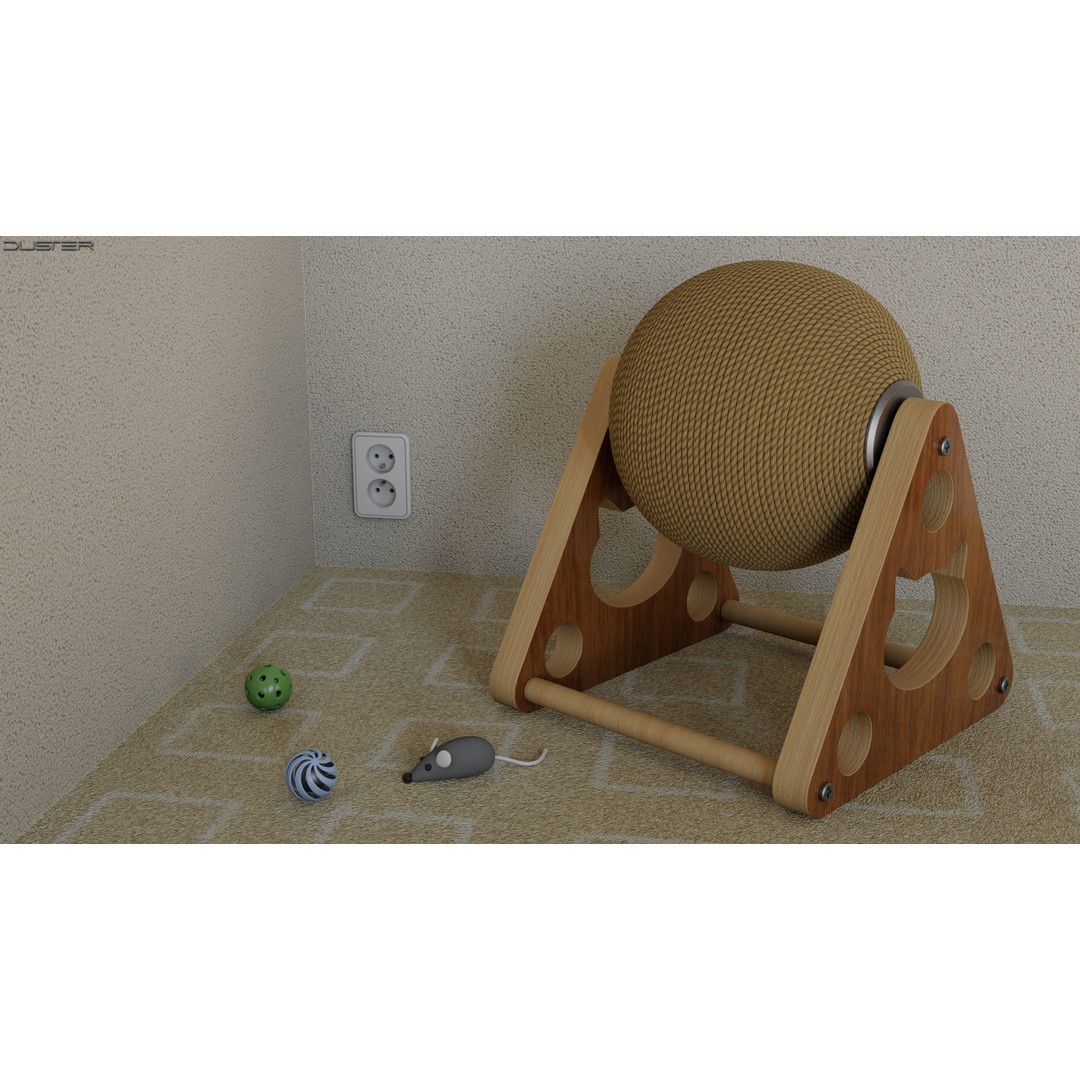 Cat Equipment 3D Model – Realistic PBR Bundle for Unity, FBX, OBJ - View 6