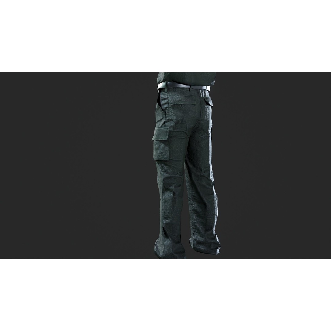 London Ambulance Service NHS Trust Uniform 3D Model – Low Poly PBR Game Asset, FBX