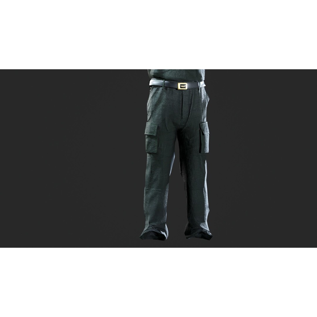 London Ambulance Service NHS Trust Uniform 3D Model – Low Poly PBR Game Asset, FBX - View 12