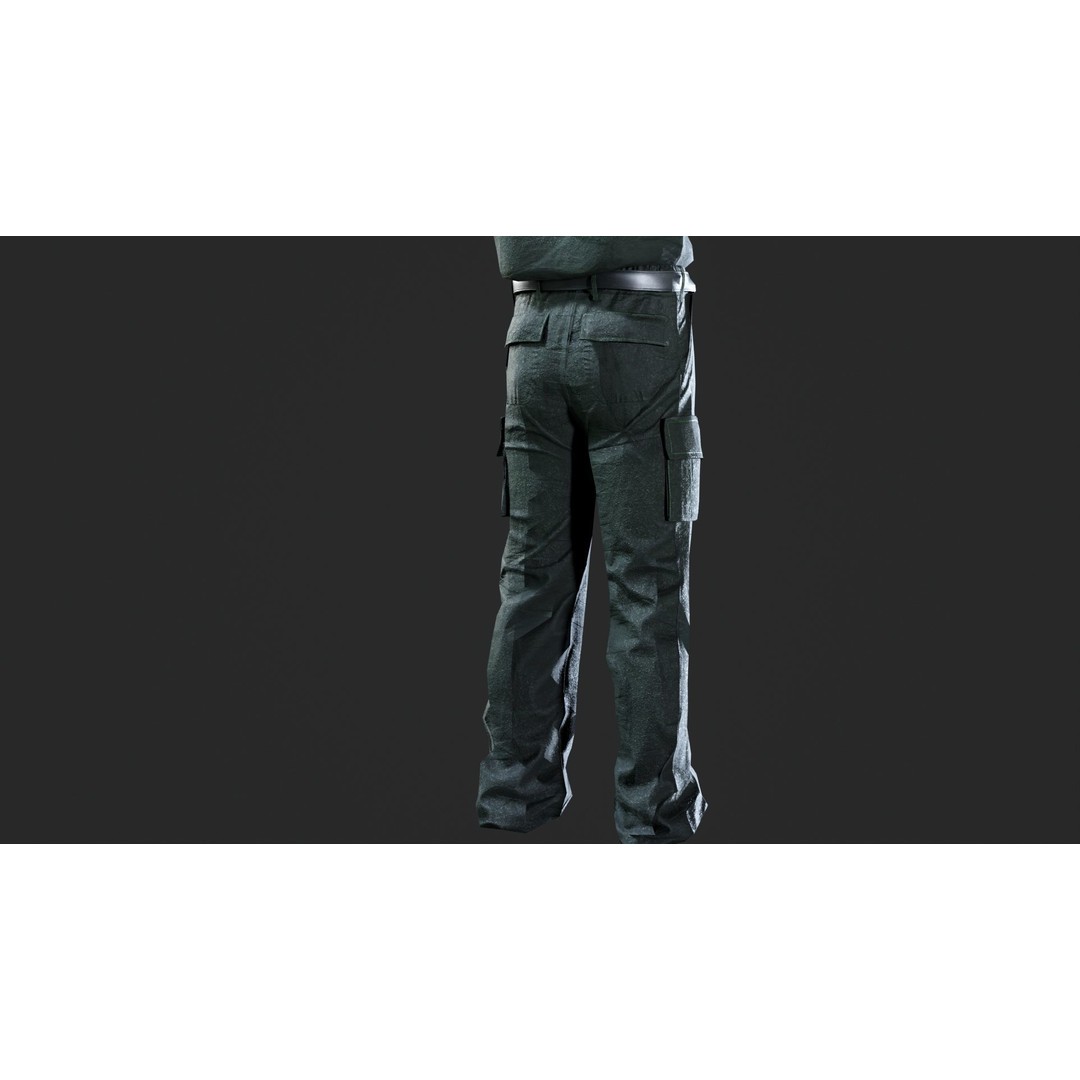 London Ambulance Service NHS Trust Uniform 3D Model – Low Poly PBR Game Asset, FBX - View 14
