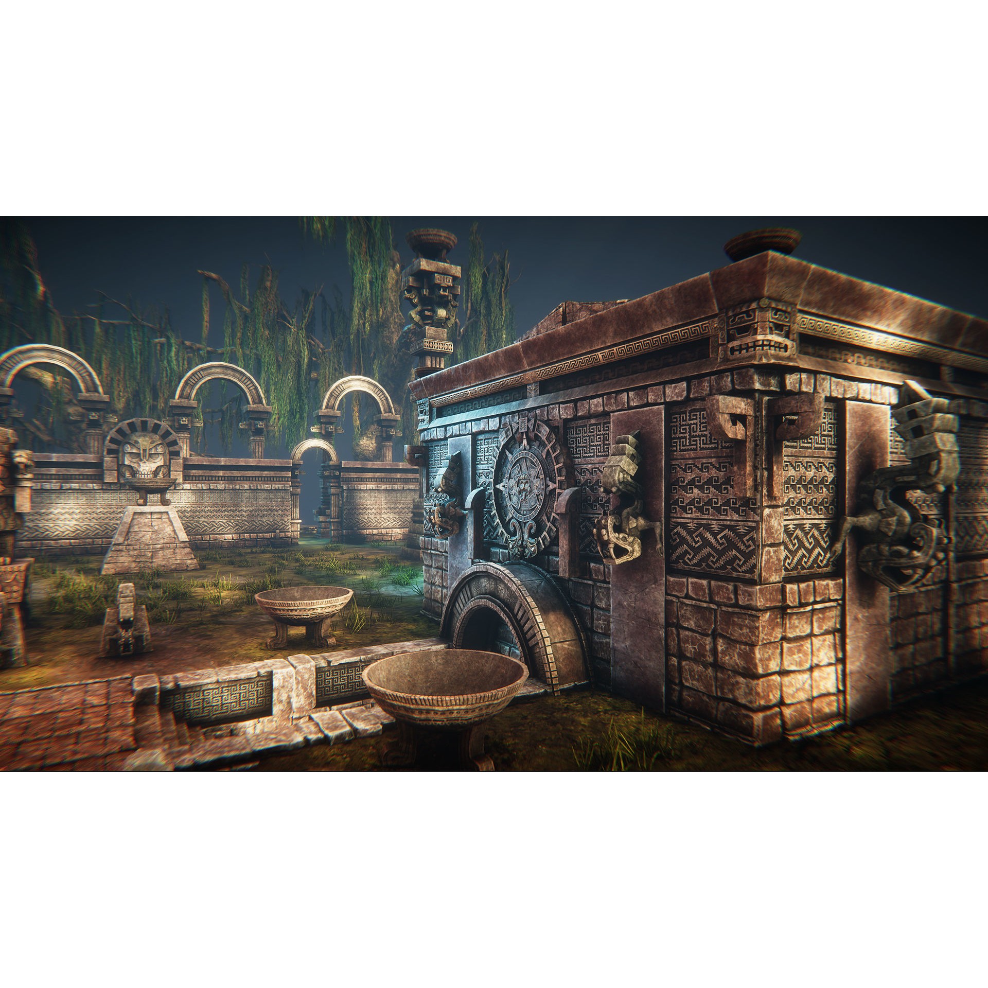 Aztec Temple - Low-Poly Game-Ready 3D Model - View 5