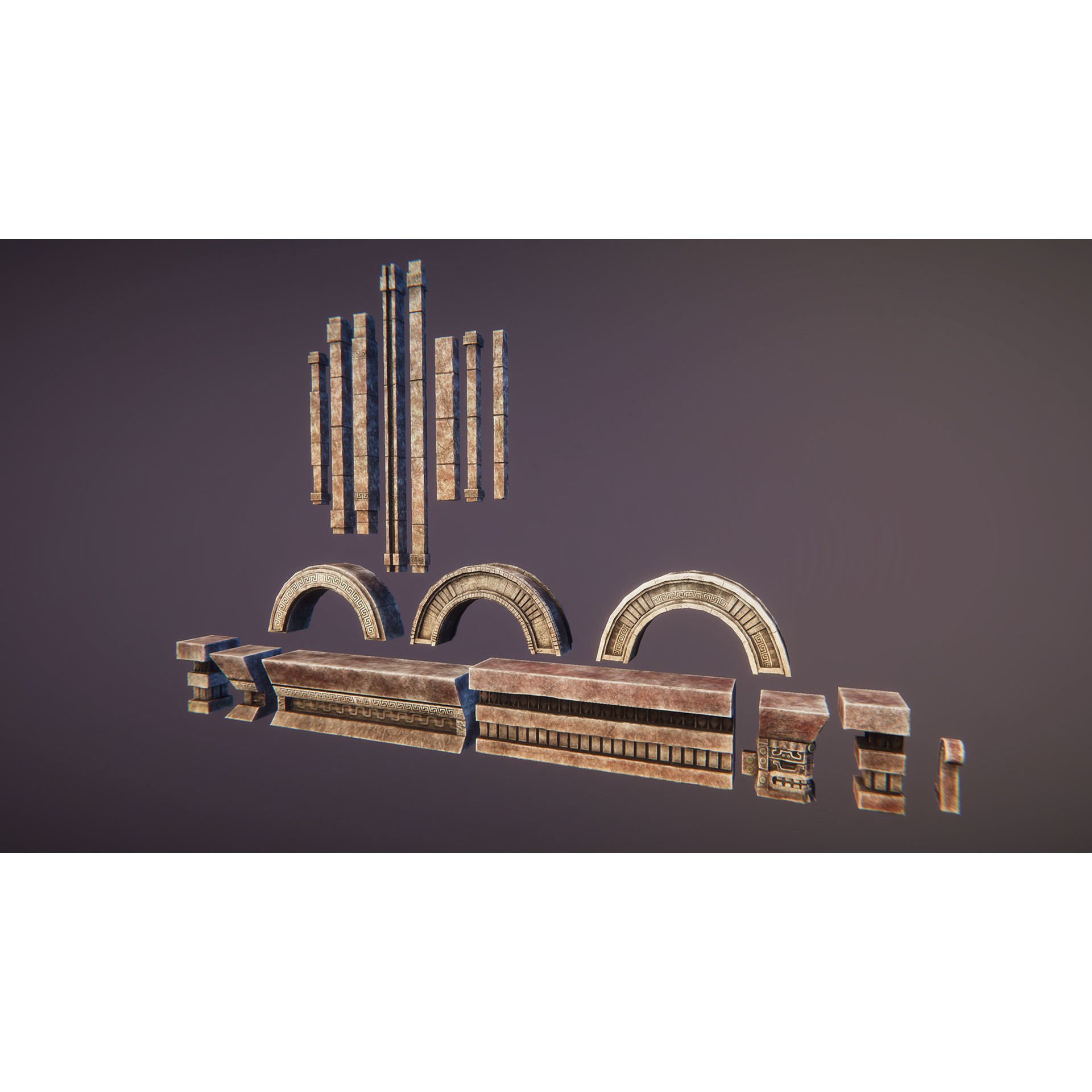 Aztec Temple - Low-Poly Game-Ready 3D Model - View 9