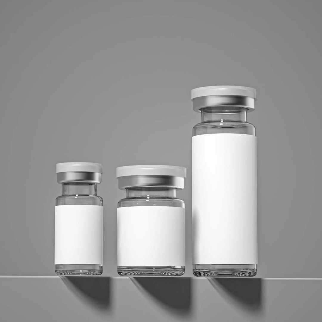 Medical Vials 3D Model – Realistic Glass Bottles Set, FBX, OBJ - View 2