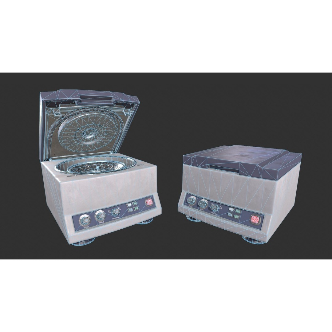 Laboratory Centrifuge 3D Model – Game-Ready PBR Asset, FBX - View 9