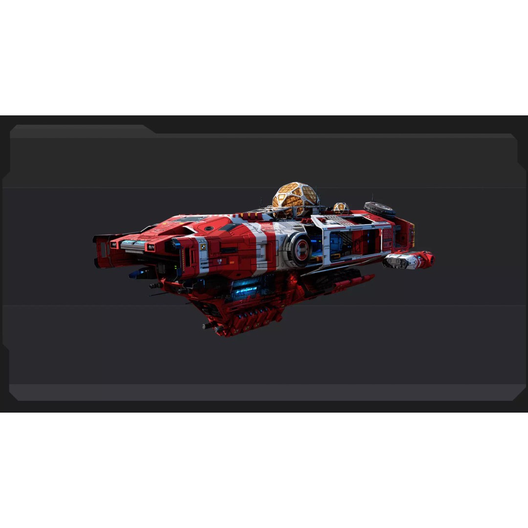DRAKO Rescue Ship 3D Model – Low Poly Sci-Fi Spacecraft, FBX, OBJ - View 5