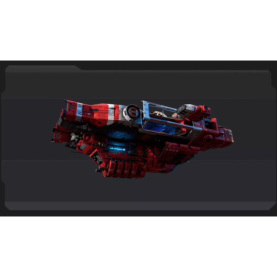DRAKO Rescue Ship 3D Model – Low Poly Sci-Fi Spacecraft, FBX, OBJ - View 9