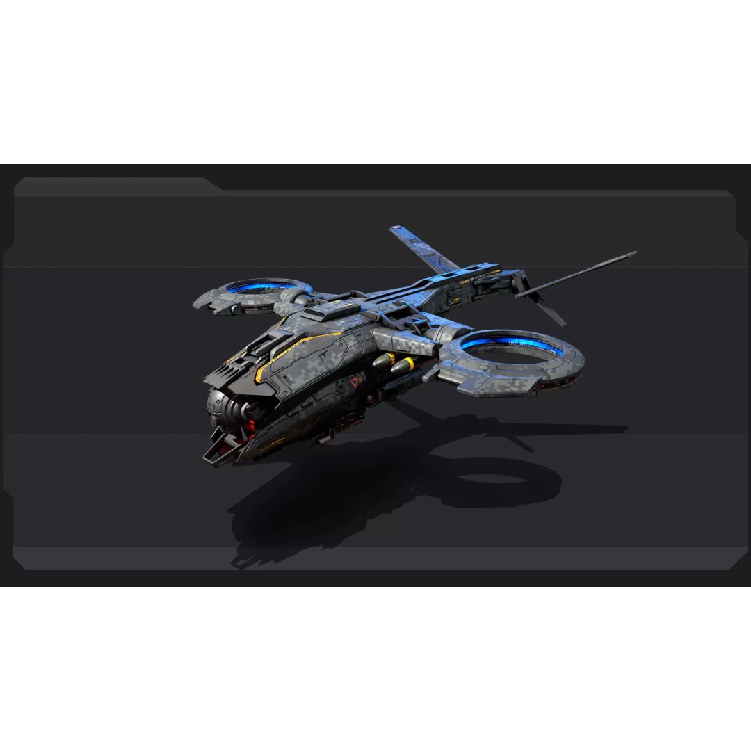 Futuristic Military Vehicles 3D Model – Low Poly Game Asset, FBX, OBJ - View 17