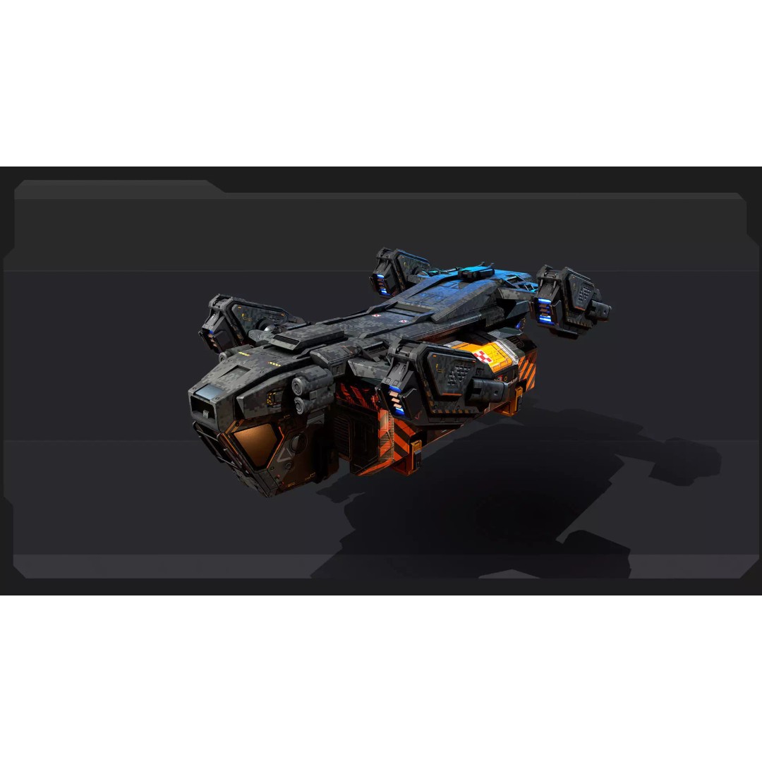 Futuristic Military Vehicles 3D Model – Low Poly Game Asset, FBX, OBJ - View 24