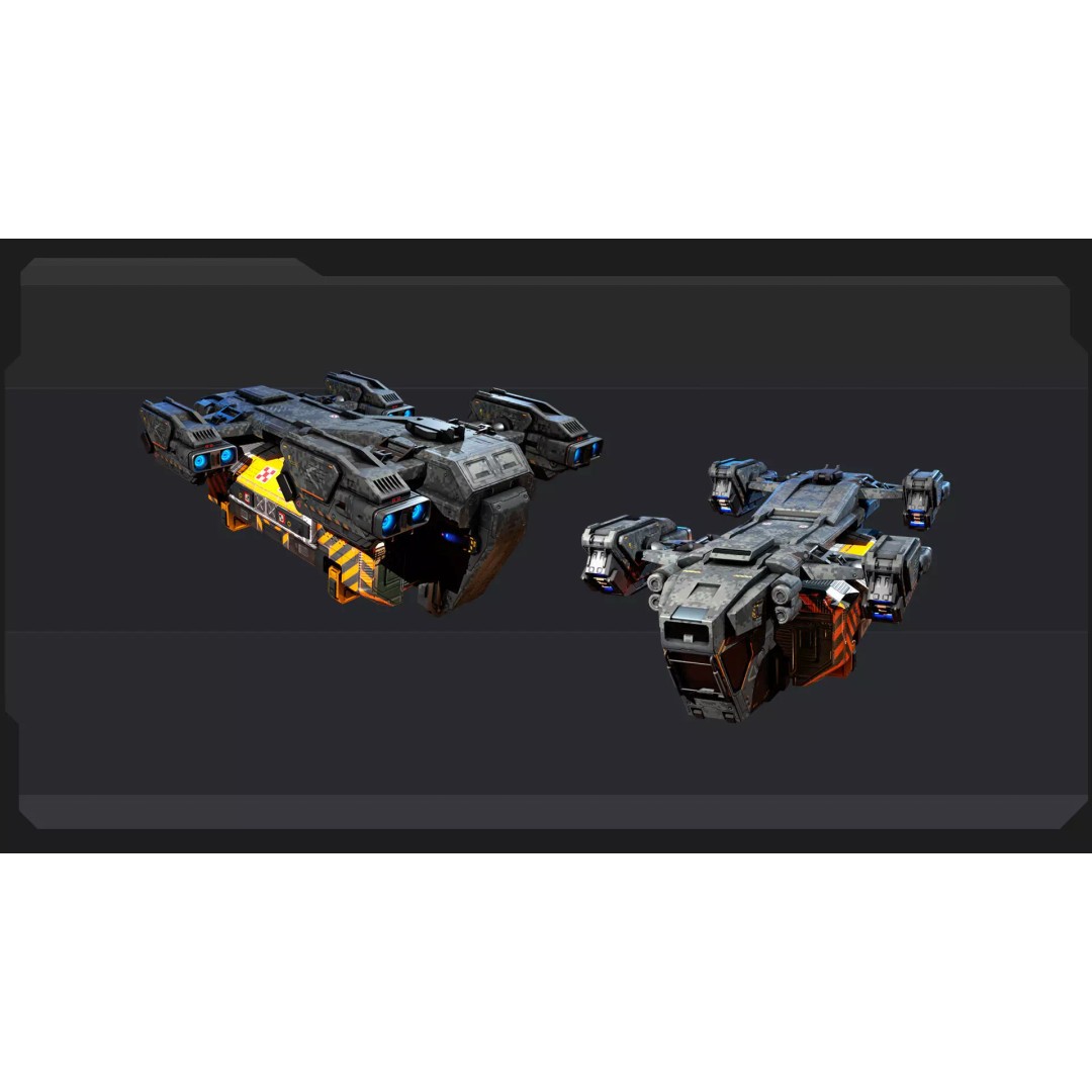Futuristic Military Vehicles 3D Model – Low Poly Game Asset, FBX, OBJ - View 27