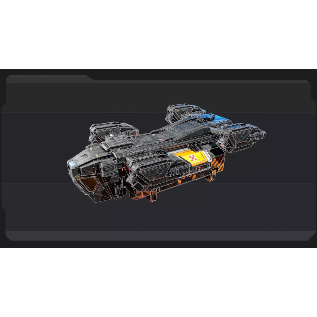 Futuristic Military Vehicles 3D Model – Low Poly Game Asset, FBX, OBJ - View 29