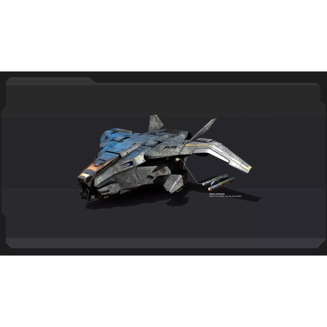 Futuristic Military Vehicles 3D Model – Low Poly Game Asset, FBX, OBJ - View 31