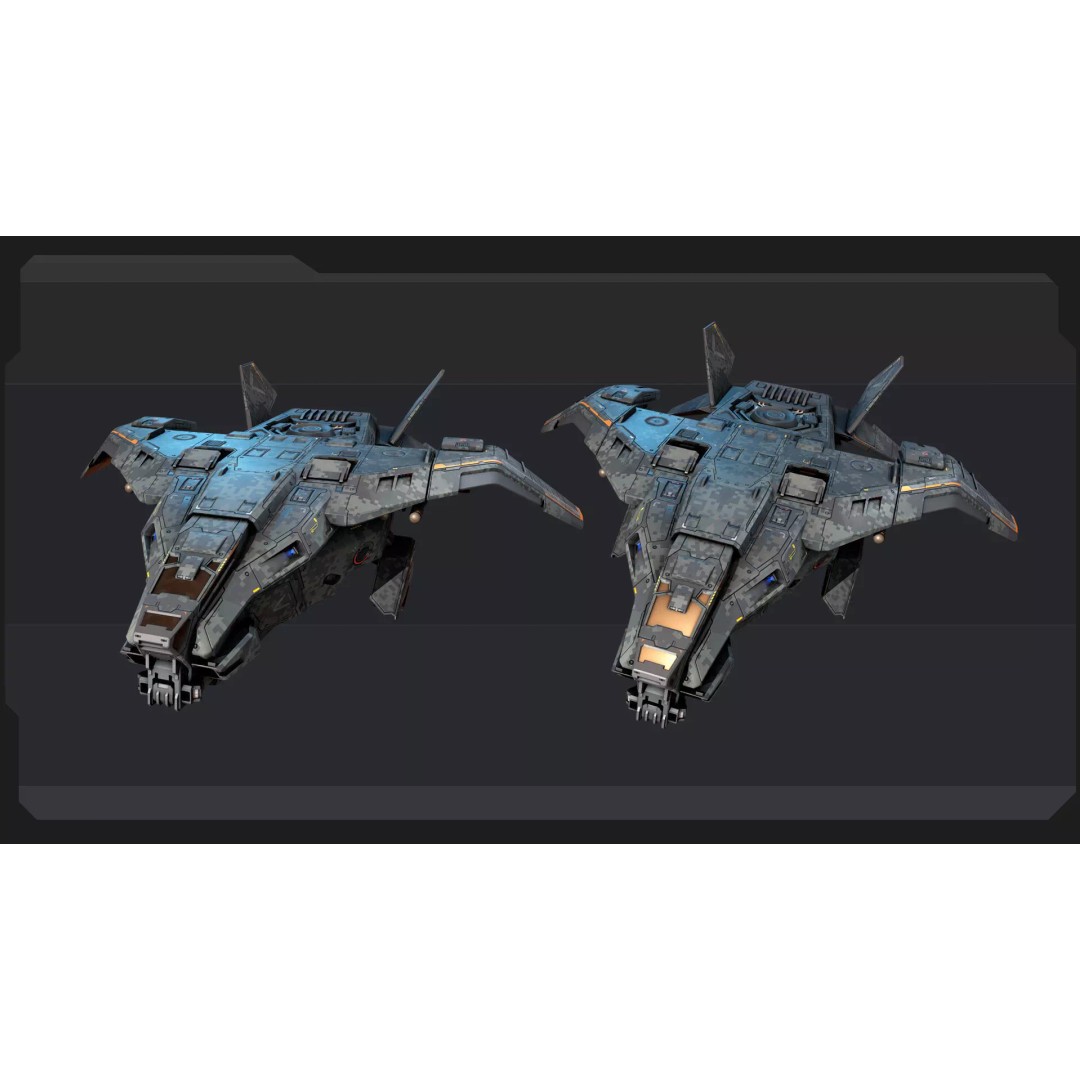 Futuristic Military Vehicles 3D Model – Low Poly Game Asset, FBX, OBJ - View 32