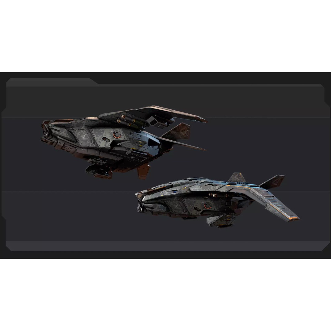 Futuristic Military Vehicles 3D Model – Low Poly Game Asset, FBX, OBJ - View 33