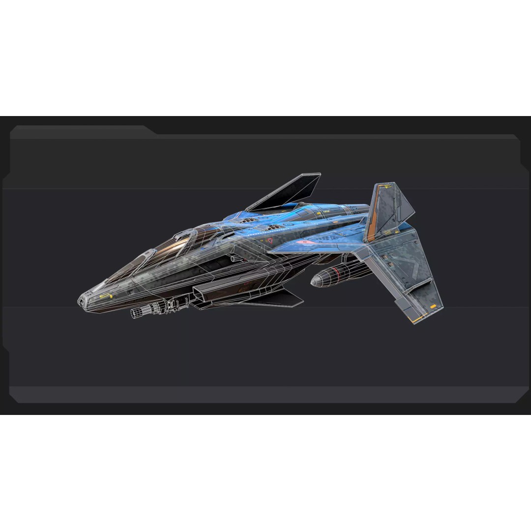Futuristic Military Vehicles 3D Model – Low Poly Game Asset, FBX, OBJ - View 9
