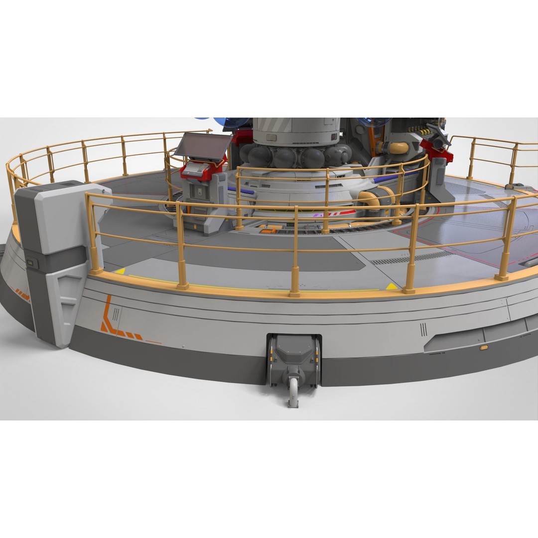 Sci-fi Incubator 3D Model – Futuristic Bio Technology Asset, OBJ - View 15