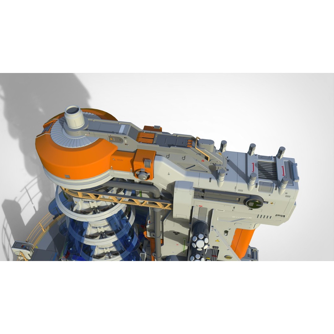Sci-fi Incubator 3D Model – Futuristic Bio Technology Asset, OBJ - View 29