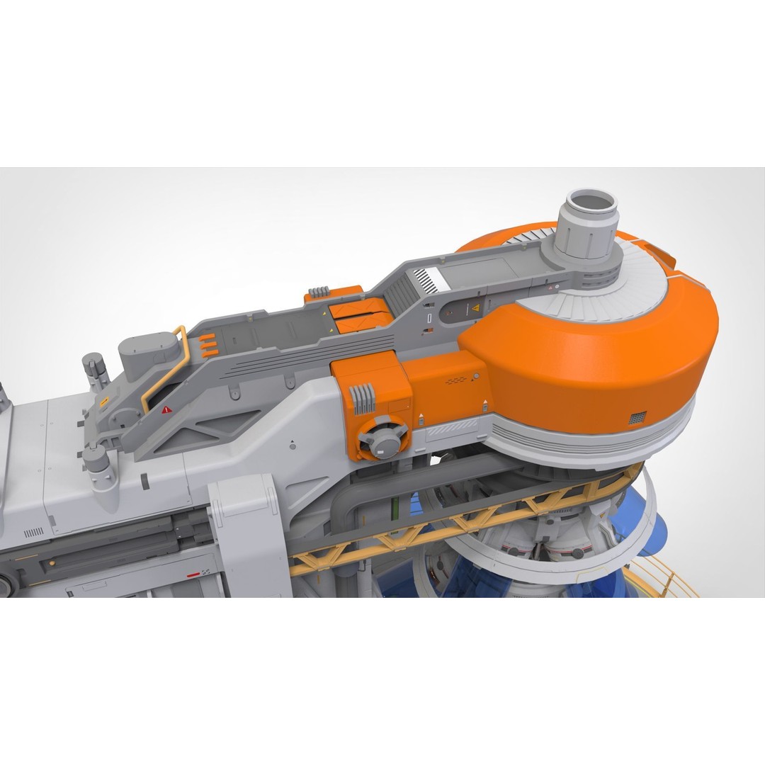 Sci-fi Incubator 3D Model – Futuristic Bio Technology Asset, OBJ - View 32