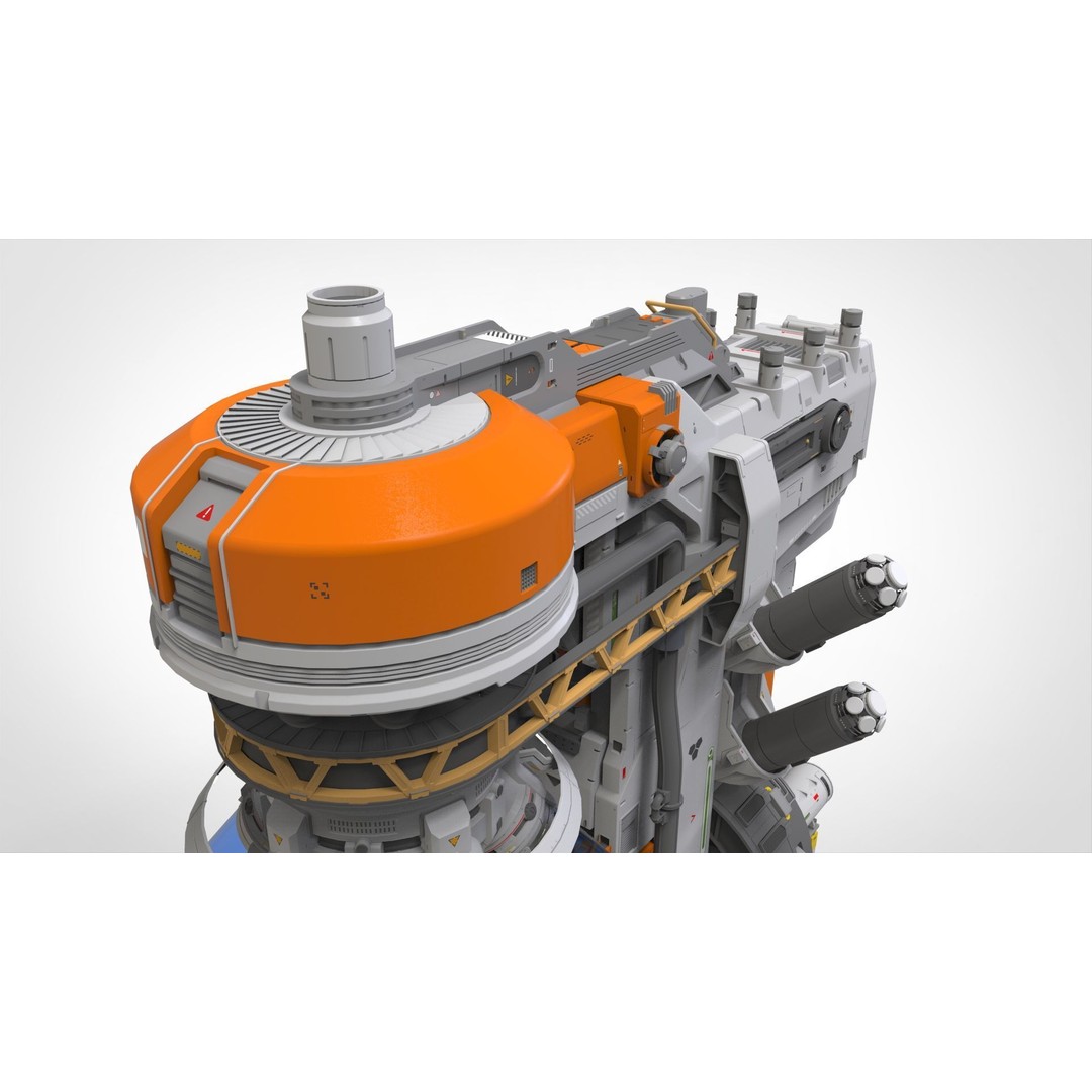 Sci-fi Incubator 3D Model – Futuristic Bio Technology Asset, OBJ - View 35