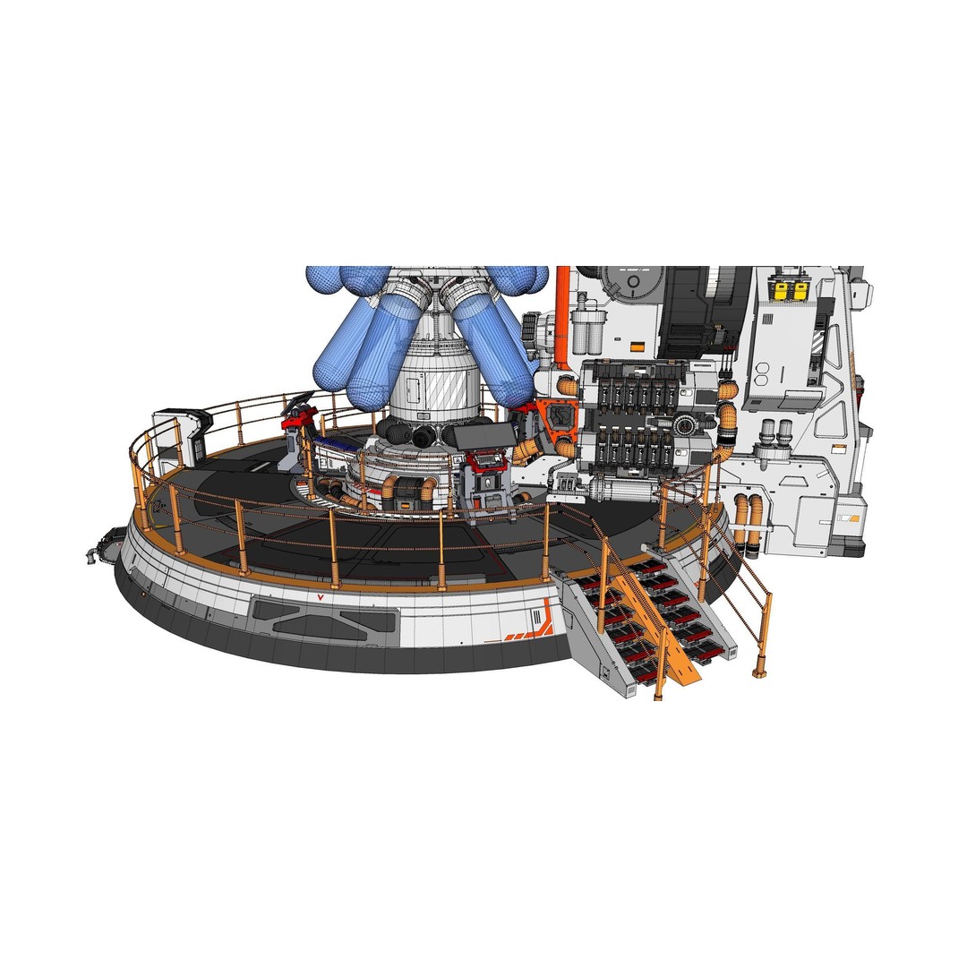 Sci-fi Incubator 3D Model – Futuristic Bio Technology Asset, OBJ - View 39