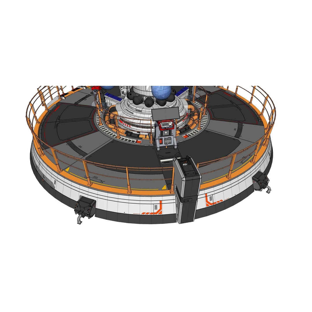 Sci-fi Incubator 3D Model – Futuristic Bio Technology Asset, OBJ - View 43
