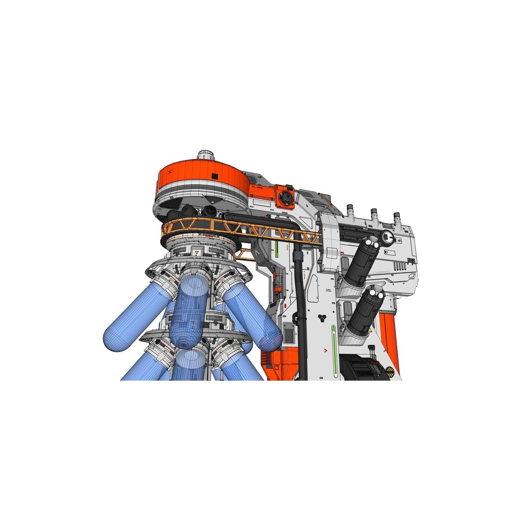 Sci-fi Incubator 3D Model – Futuristic Bio Technology Asset, OBJ - View 44