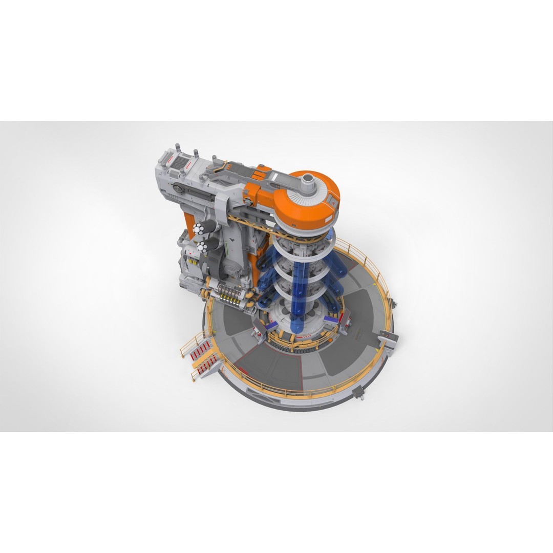 Sci-fi Incubator 3D Model – Futuristic Bio Technology Asset, OBJ - View 9