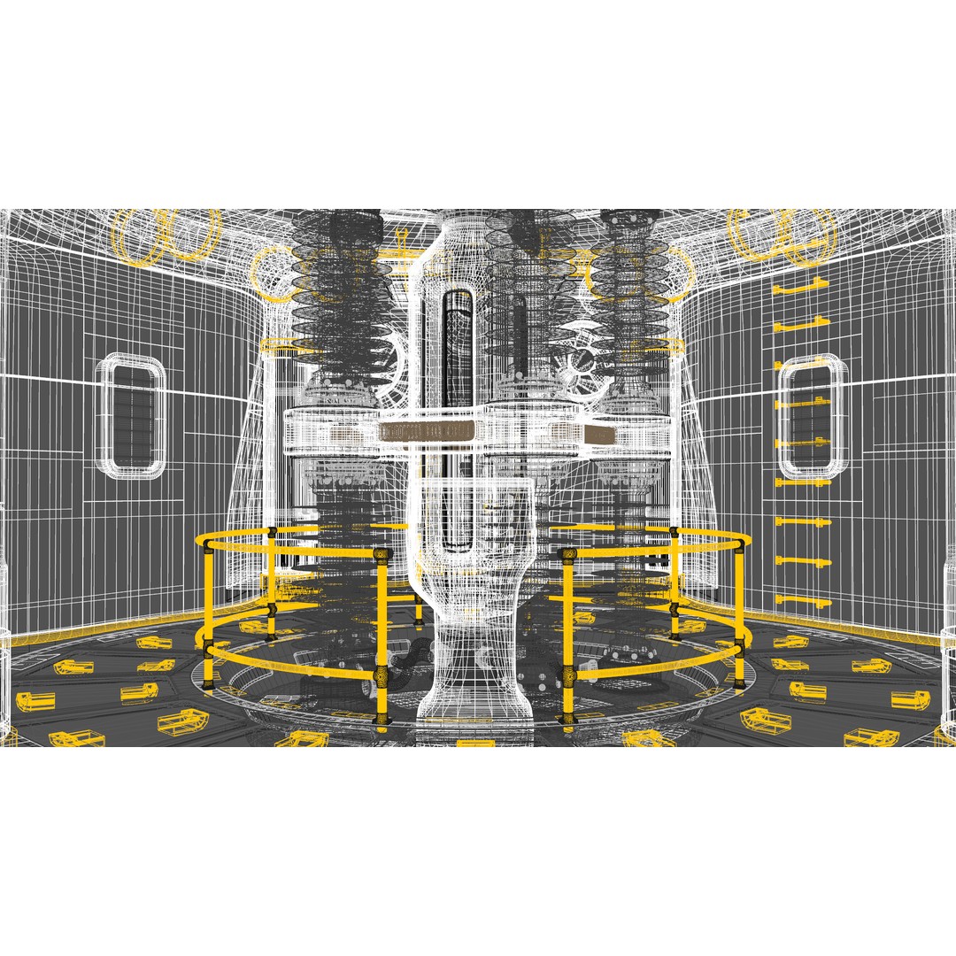 Nuclear Reactor 3D Model – Low Poly PBR Game Asset, FBX