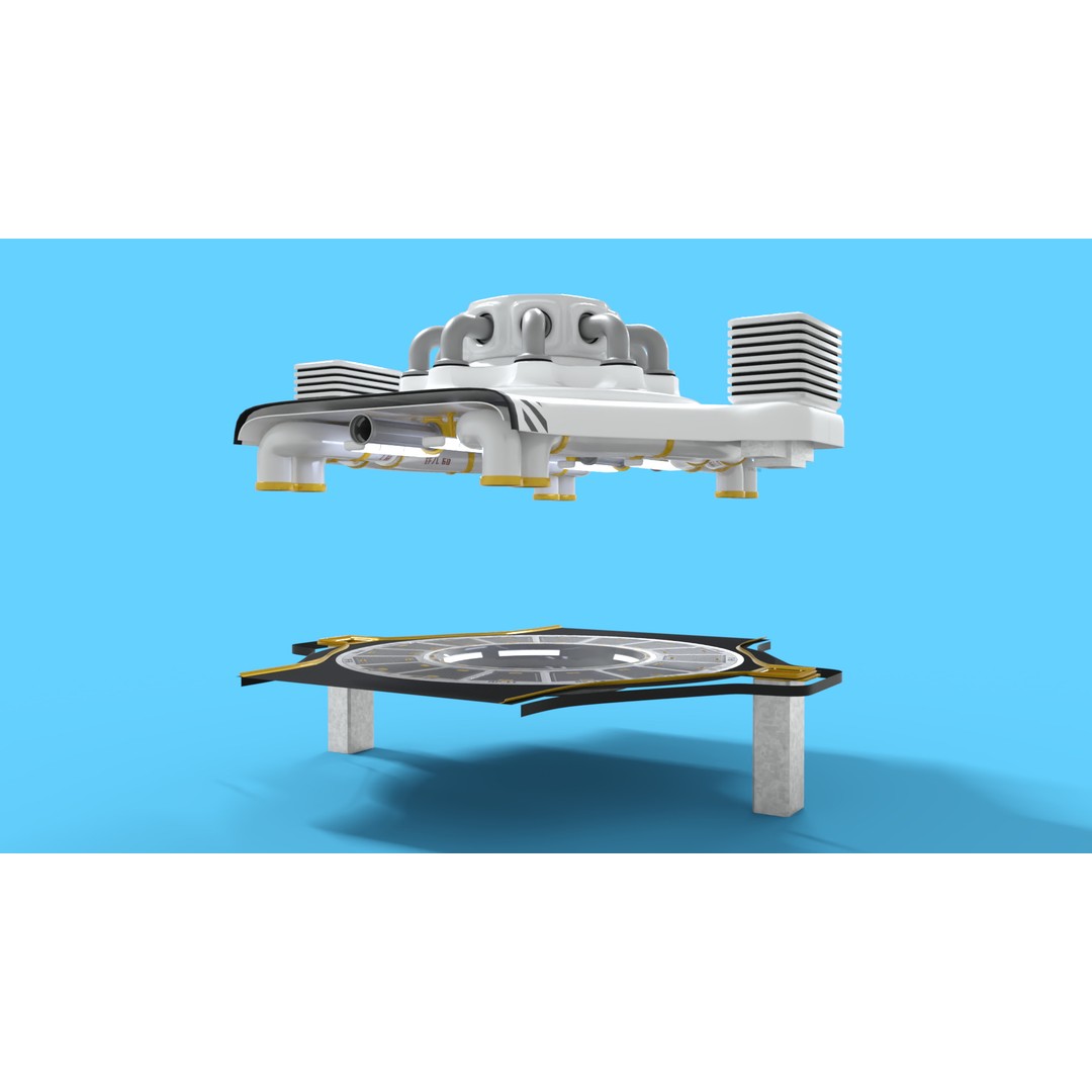 Nuclear Reactor 3D Model – Low Poly PBR Game Asset, FBX - View 12