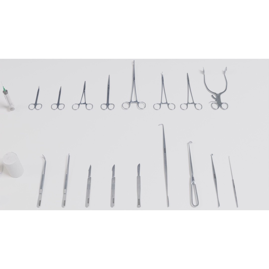 Surgical Instruments 3D Model – High Poly PBR Asset, Blender, FBX, OBJ - View 14