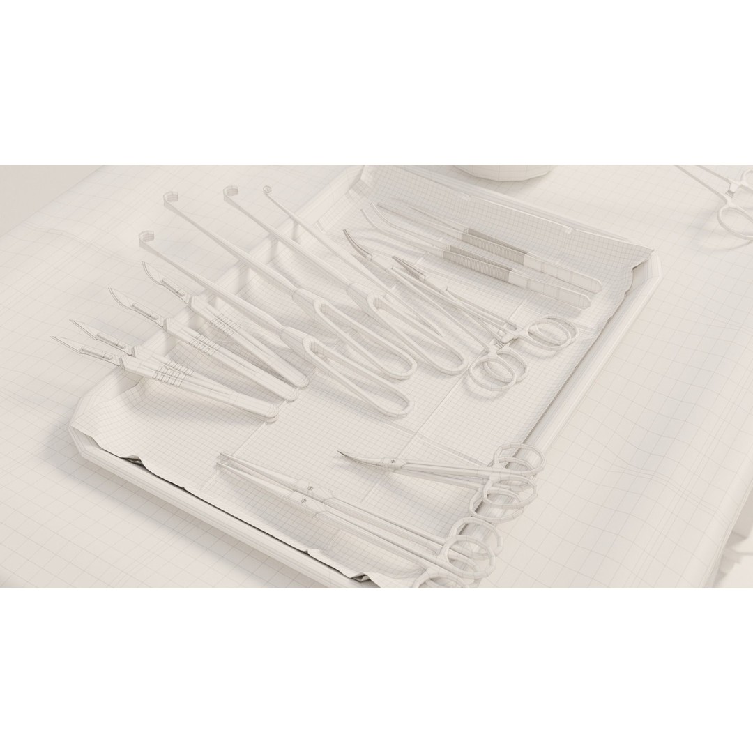 Surgical Instruments 3D Model – High Poly PBR Asset, Blender, FBX, OBJ - View 16
