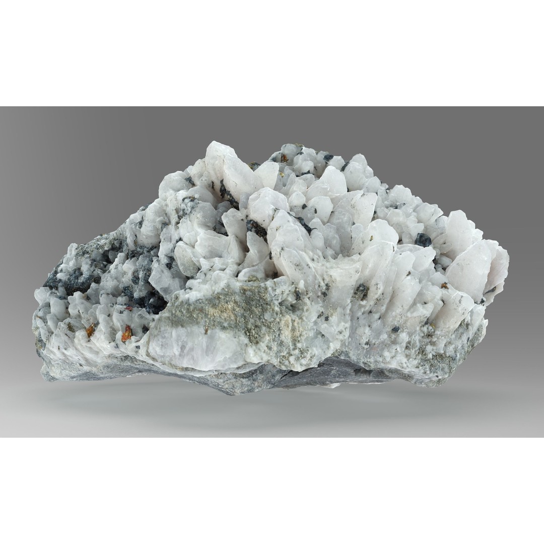 Quartz Pyrite Chalcopyrite 3D Model – Low Poly Gemstone, FBX & OBJ - View 5