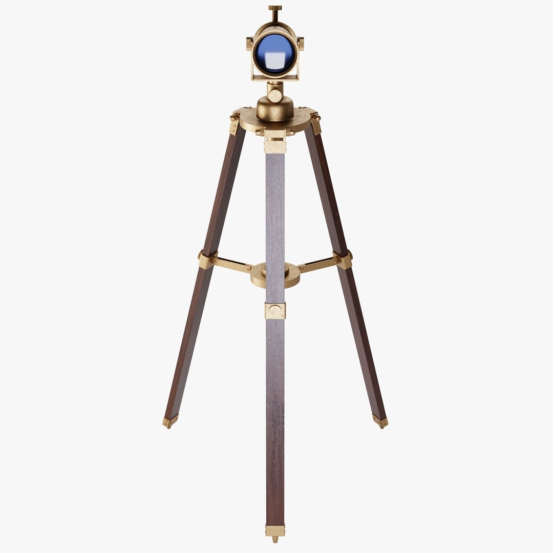 Vintage Telescope 3D Model – Highly Detailed PBR Asset for Blender - View 5